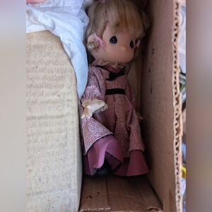 Precious Moments Doll in Pink Dress